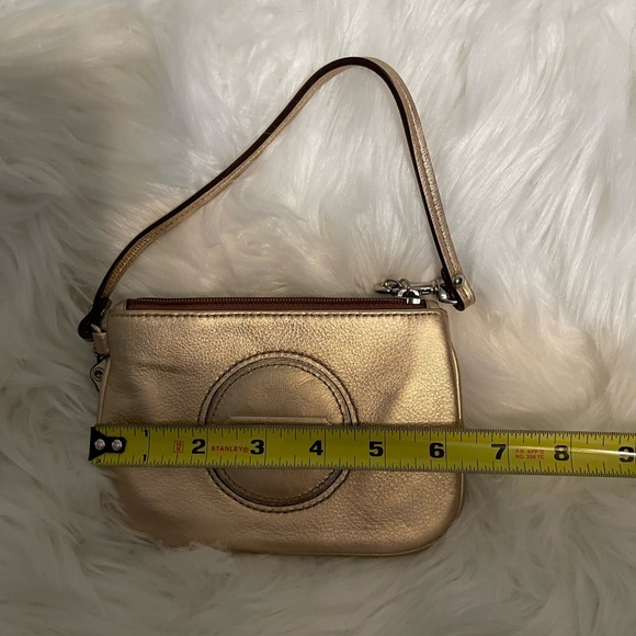 Coach Wristlet-Small-Gold - Picture 2 of 5
